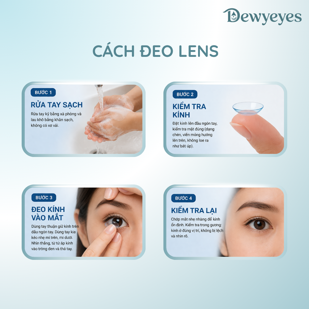 Lens cosplay giãn tròng to 14.2mm màu Bloom Purple 1 ngày DEWEYES - Ảnh 4