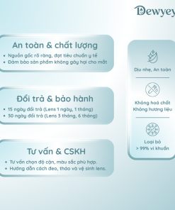 Alternative view of Lens Tím Viền Dewyeyes 1 Ngày – Kính Áp Tròng Mắt To Nổi Bật, Cấp Ẩm 55%