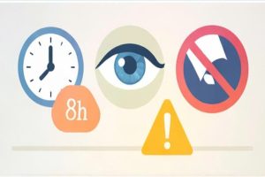 Hướng dẫn thời gian sử dụng lens mắt an toàn.